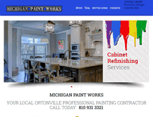 Tablet Screenshot of michiganpaintingcontractors.com